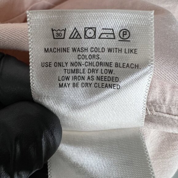 Anthropology Maeve XS Camillia Blush Dropwaist HiLow Dress Linen Blend Lagenlook - Picture 15 of 16